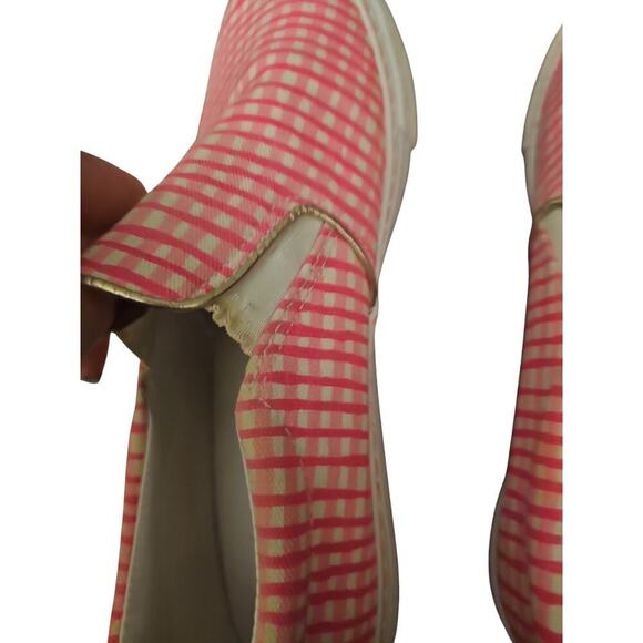 Lilly Pulitzer bright neon pink slip on canvas sneakers shoes sz 10 SH74 - Picture 4 of 6